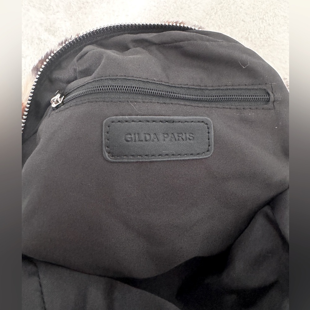 Gilda Paris Fuzzy Leopard Print Mini Backpack - NWT - Picture 4 of 8